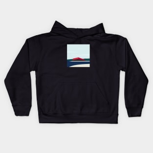 Minimalistic Vancouver Barge Kids Hoodie